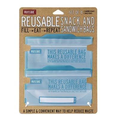 RUSSBE Snack/Sandwich Bags - Pack of 4 - KitchenEnvy
