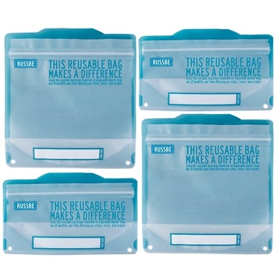 RUSSBE Snack/Sandwich Bags - Pack of 4 - KitchenEnvy