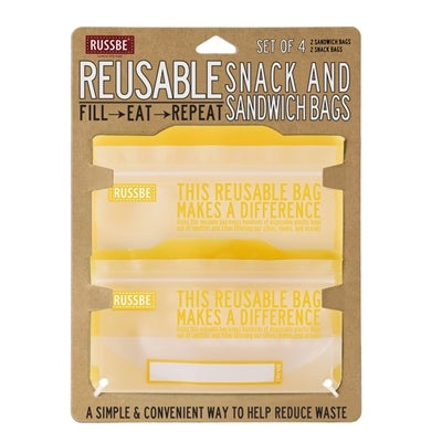 RUSSBE Snack/Sandwich Bags - Pack of 4 - KitchenEnvy