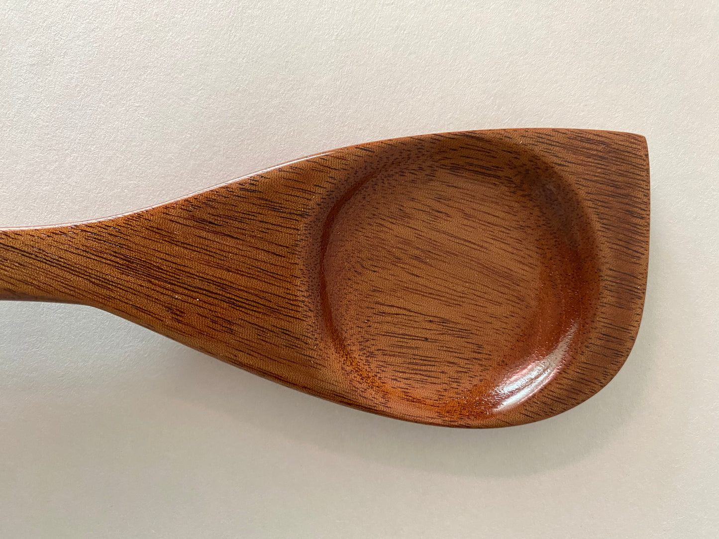 Mahogany Corner Spoon - Hand-carved in Canada