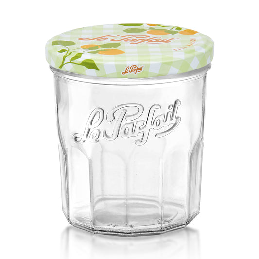 Glass Jar w/ Decorative Metal Lids 324ml/13oz