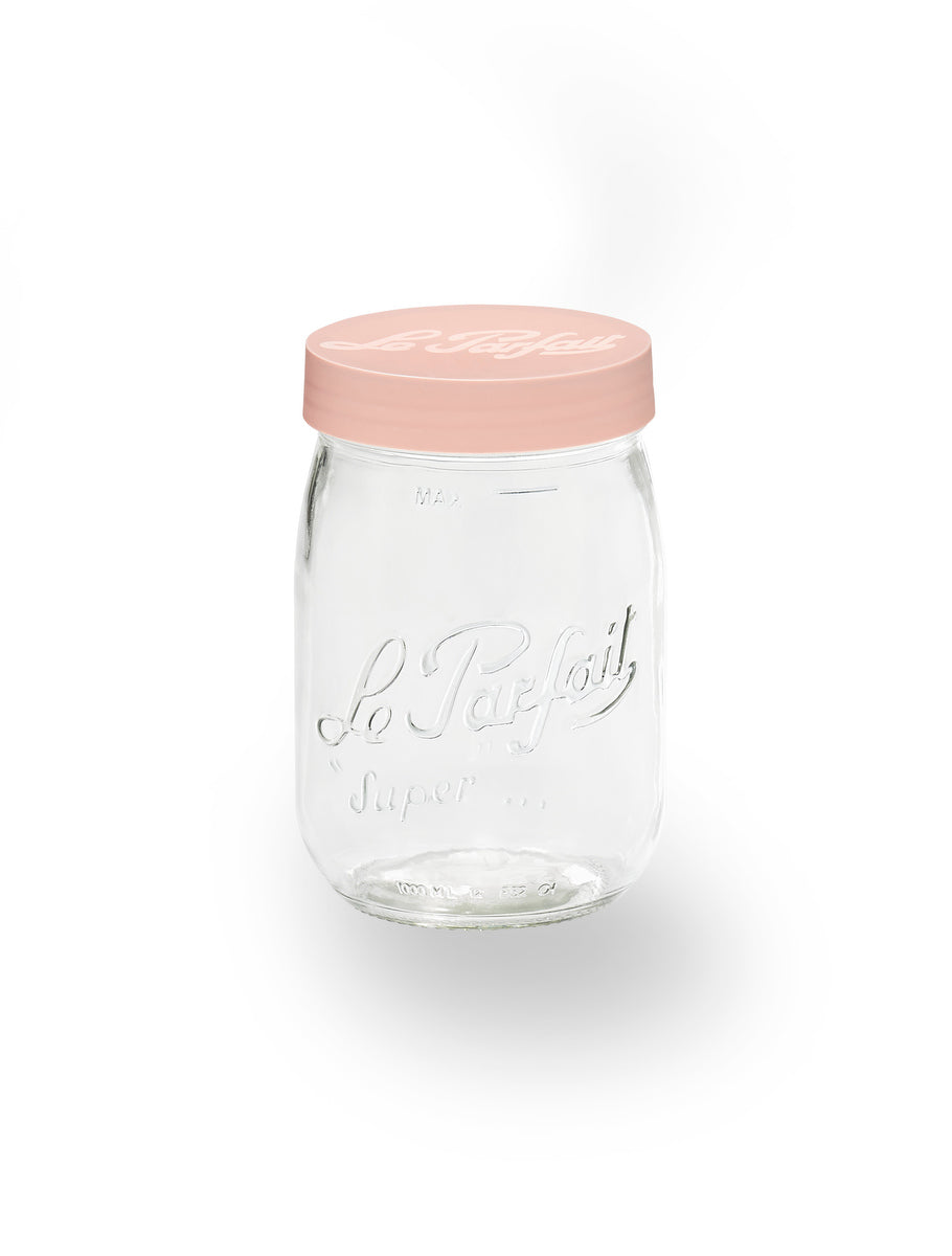 Screw Top Jar w/ Colour Lid 1000ml/32oz