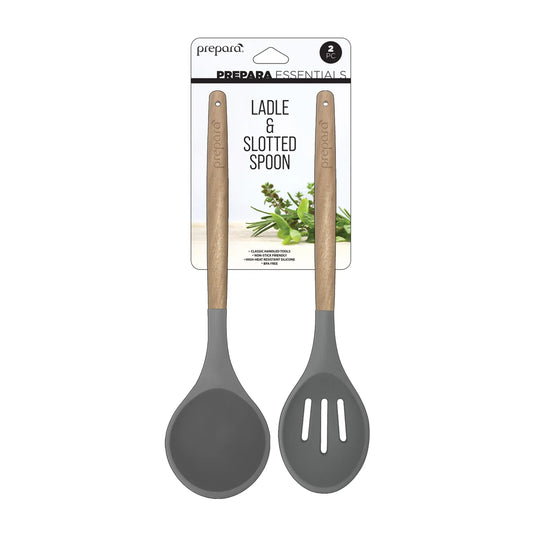 Silicone Ladle & Slotted Spoon 2/ST - Kitchen Envy
