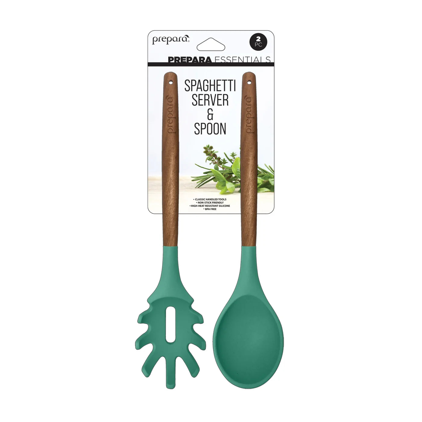 Silicone Spaghetti & Solid Spoon 2/ST - Kitchen Envy