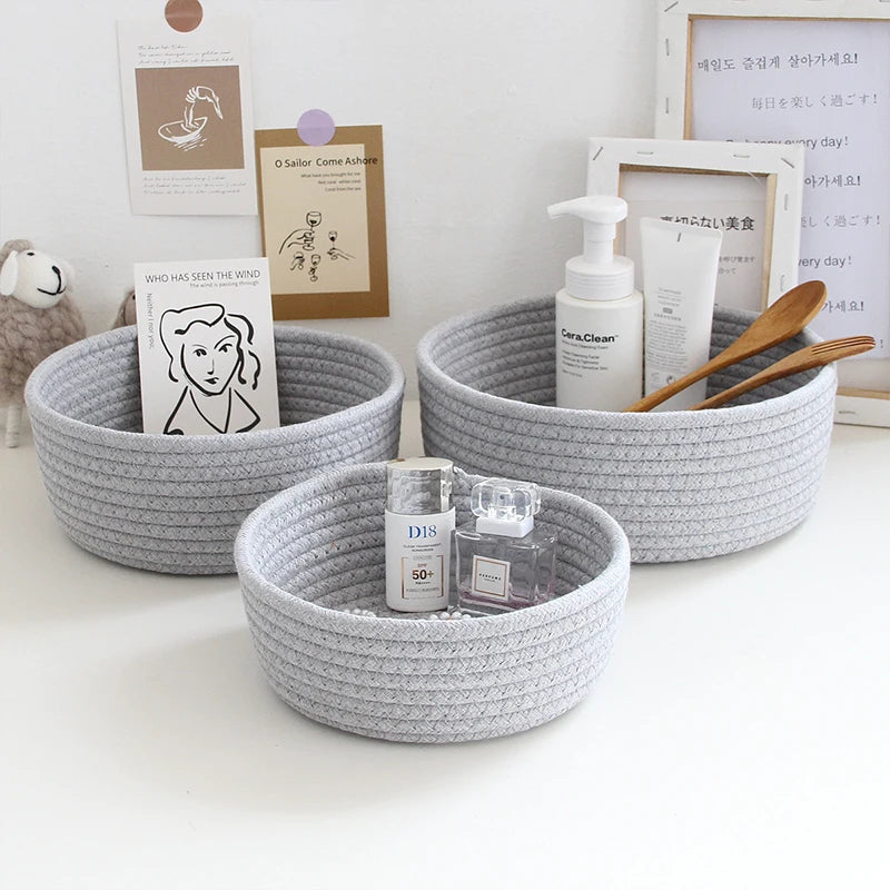 Nordic Cotton Rope Storage Baskets