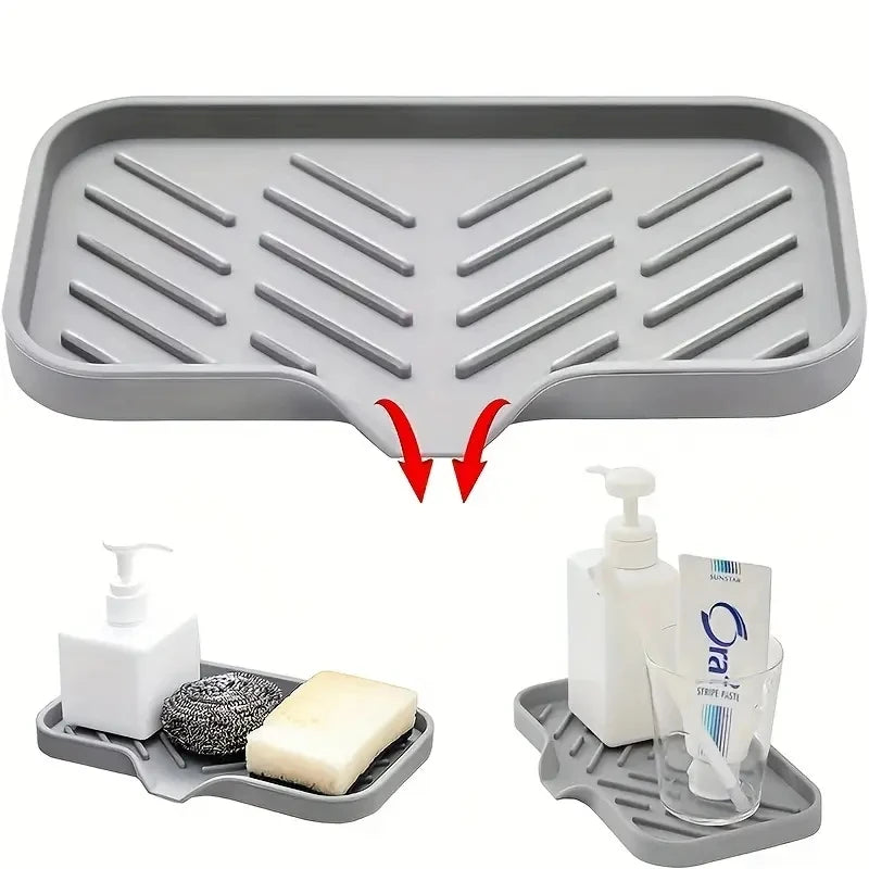 Silicone Tray With drain