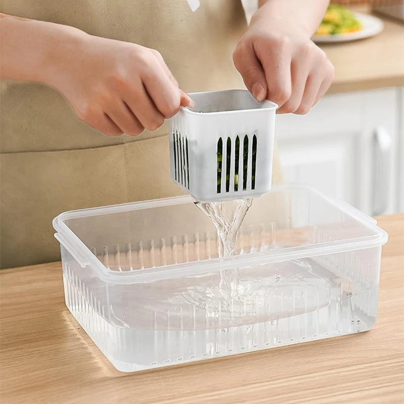 Refrigerator Storage Box - 6 Grids