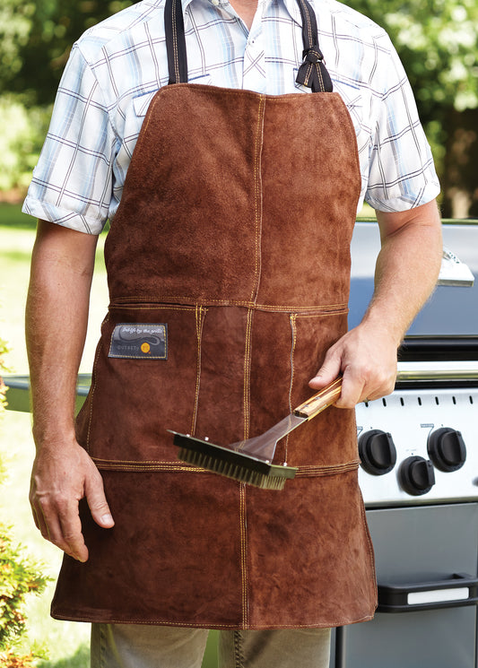 Leather Grill Apron - KitchenEnvy