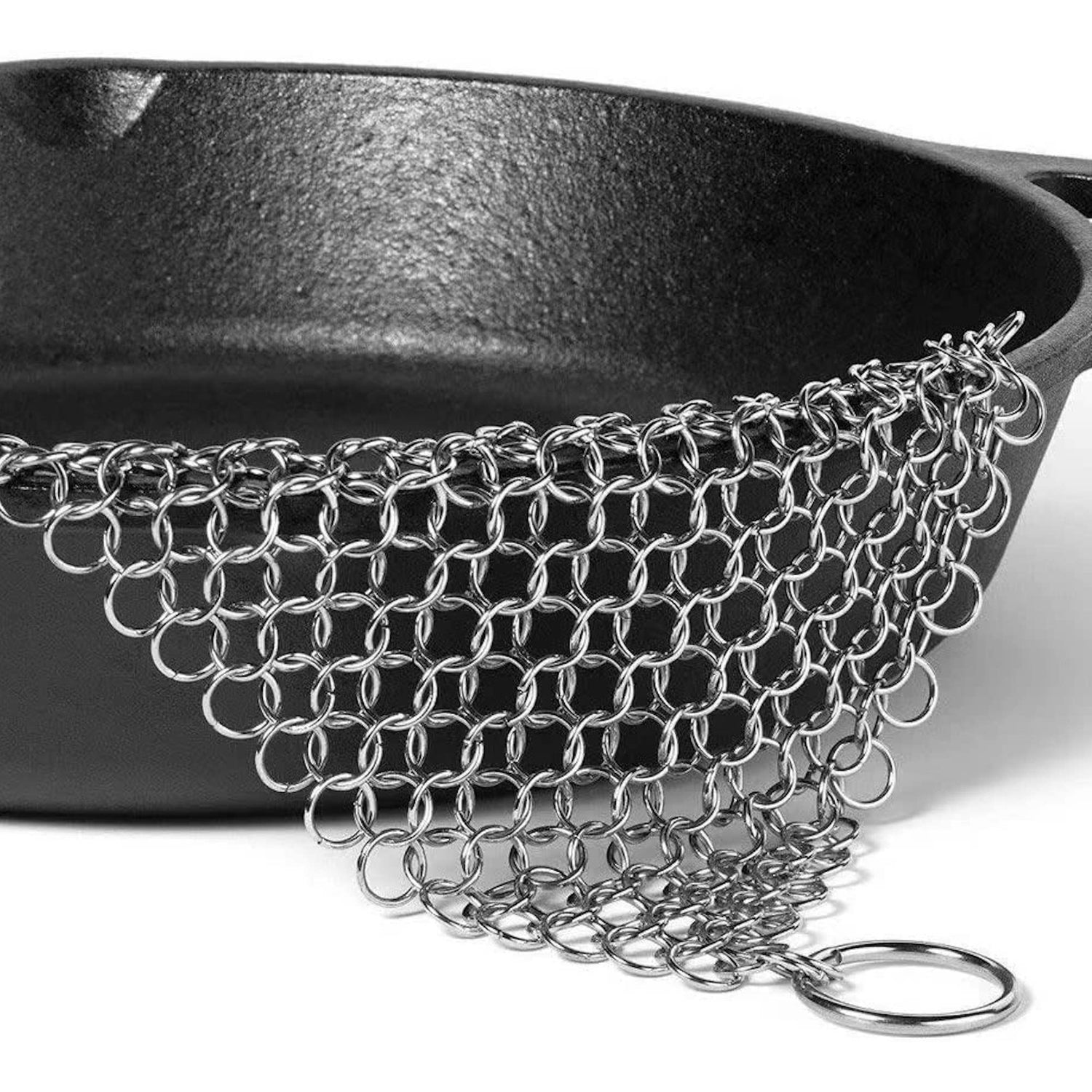 Chain Mail Cast Iron Cleaner - KitchenEnvy