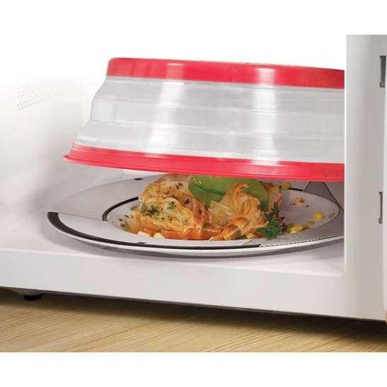 KitchenEnvy Collapsible Microwave Food Cover - KitchenEnvy