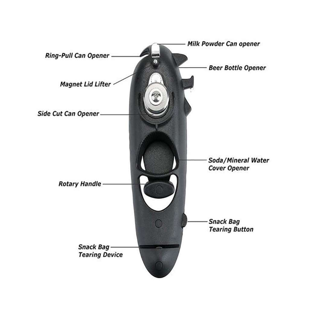 KitchenEnvy Multifunction Can Opener 6 In 1 - KitchenEnvy