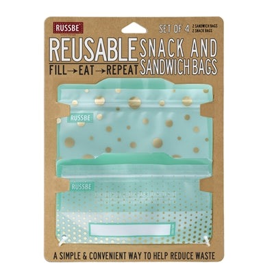 RUSSBE Snack/Sandwich Bags - Pack of 4 - KitchenEnvy