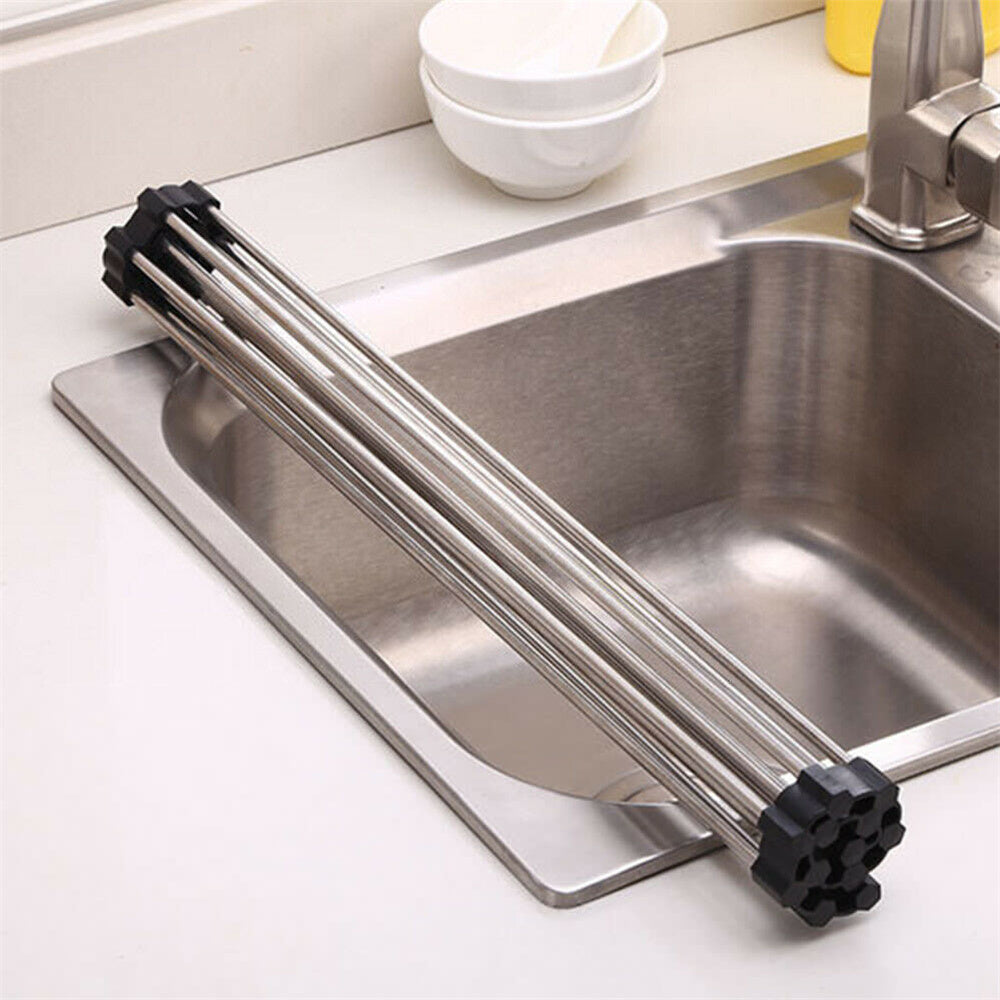 STAINLESS STEEL OVER THE SINK STRAINER - Kitchen Envy