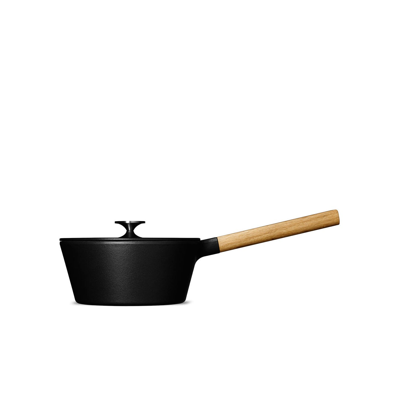 MORSO Saucepan w/Lid - 1.7L/1.5Q - Cast Iron - Wood Handle - KitchenEnvy