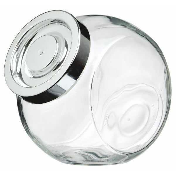 KitchenEnvy Bormioli Pandora Clear Glass Cookie & Candy Jar (2.2L) - KitchenEnvy