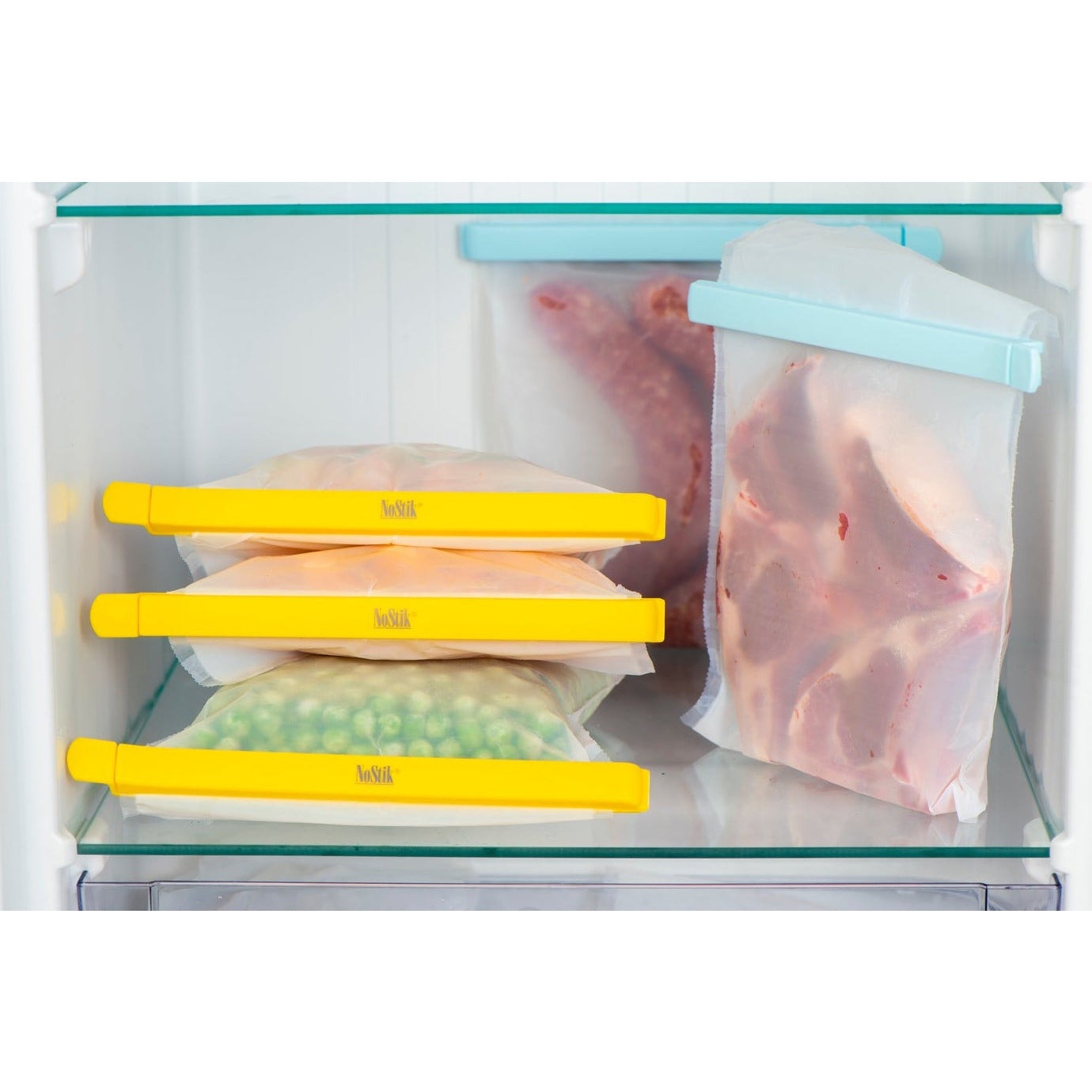 NOSTIK Reusable Freezer Bag w/Clip 4/PK - KitchenEnvy